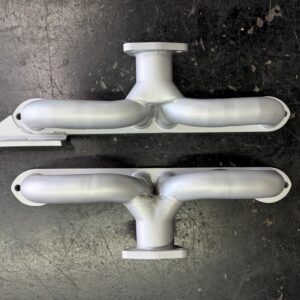 C1 Corvette 2" collector with Right Side Generator Bracket